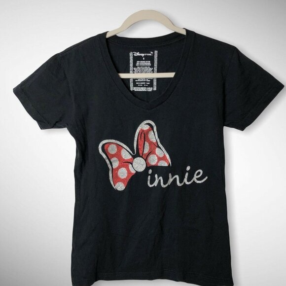 Disney Store S Women’s Tee Minnie Mouse Glitter - Picture 5 of 5